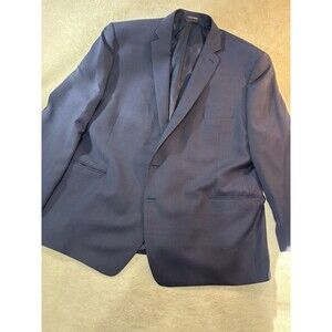 Ralph Ralph Lauren Blazer Navy Blue Men's 56L 100% Wool Sports Coat Blue Label